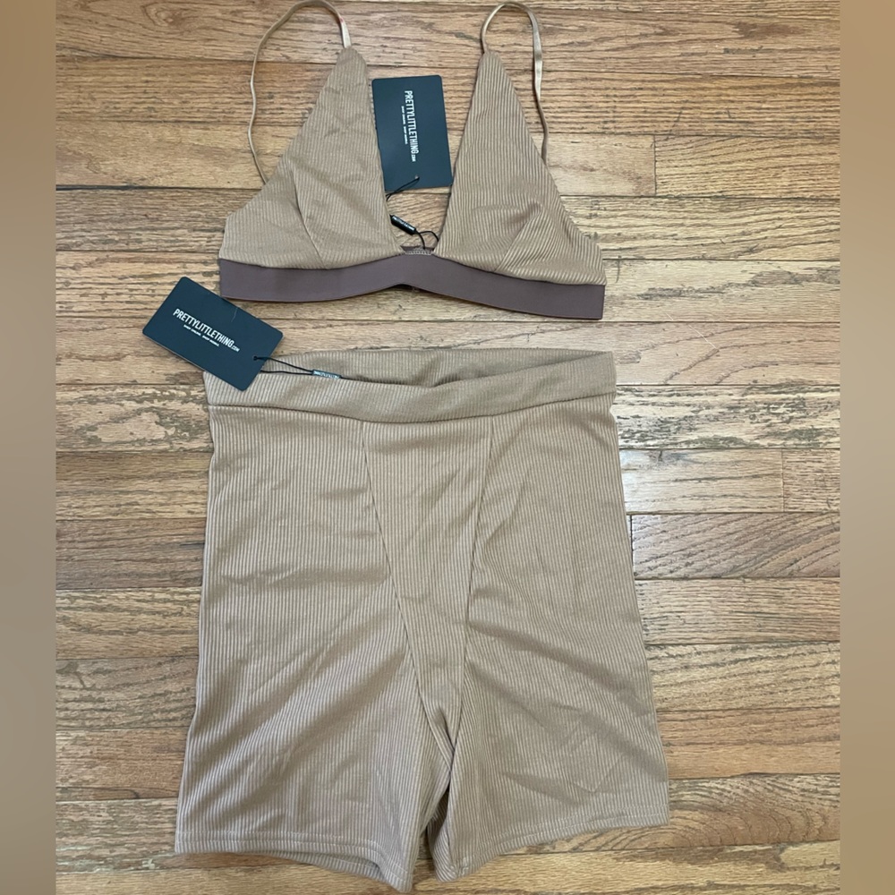 NWT Pretty Little Thing Bralette and Short Set